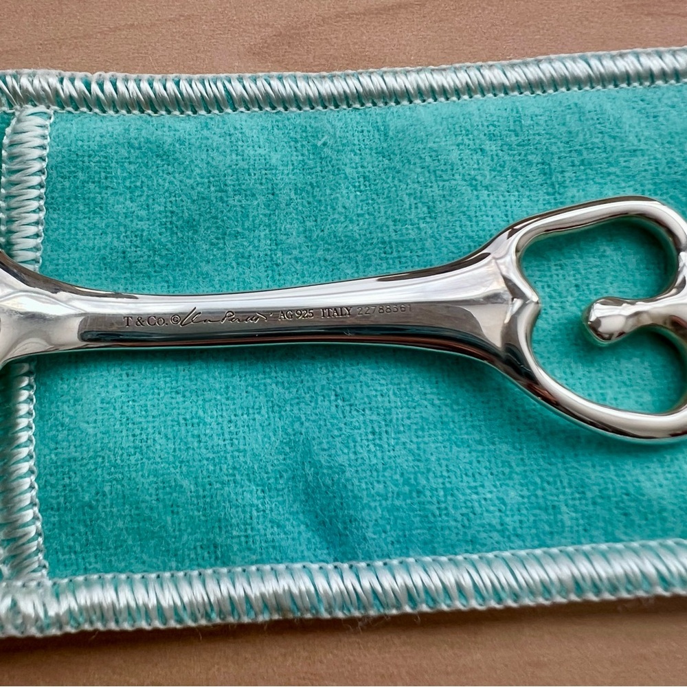 Tiffany & Co Baby Silver Spoon with Apple shape handle in original box and pouch - Picture 8 of 15